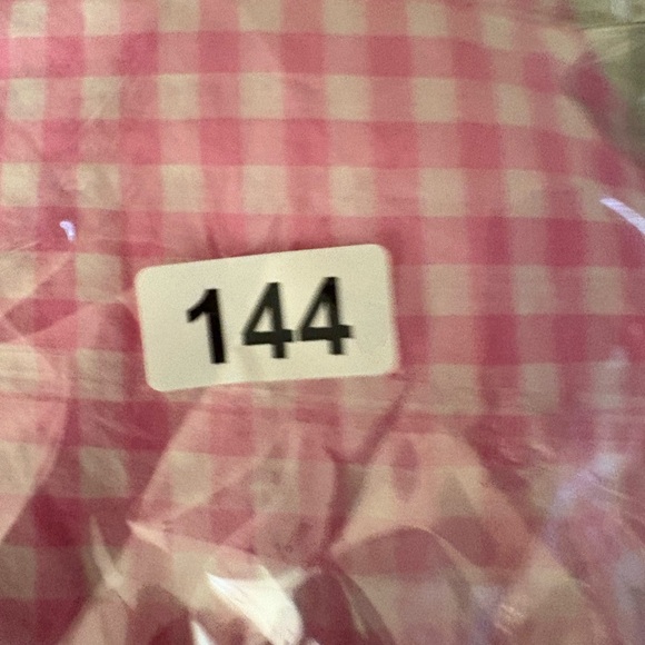 J crew Pink and white woman’s Gingham Button-Up Shirt - Picture 9 of 9